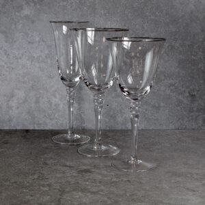 silver rimmed