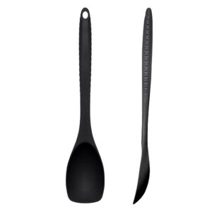 Black Silicone Spoon