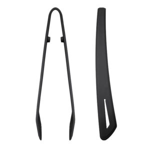 Black Silicone Tongs